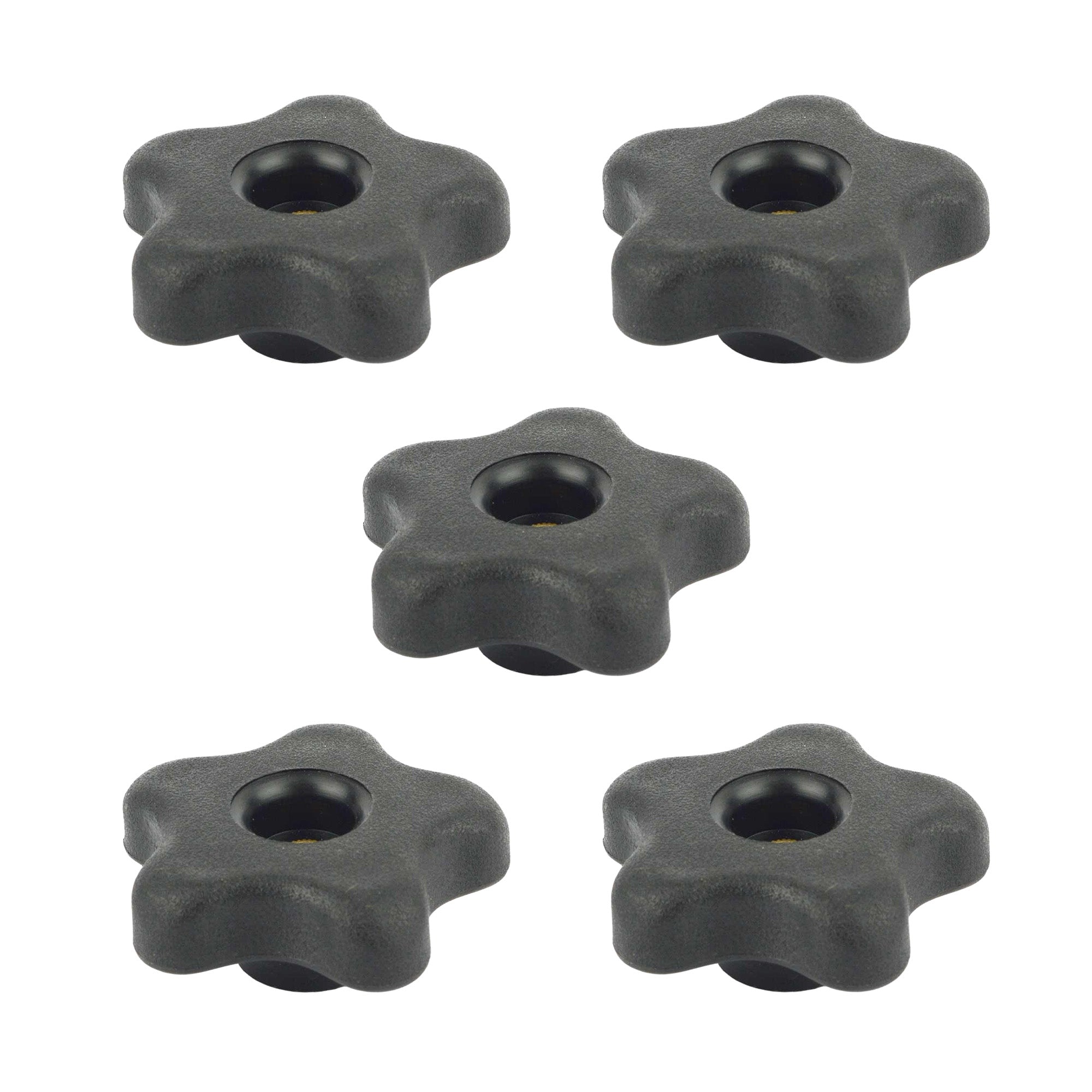 5-Star Thru Knobs Thread 1/4 - 20 (5 Pack)