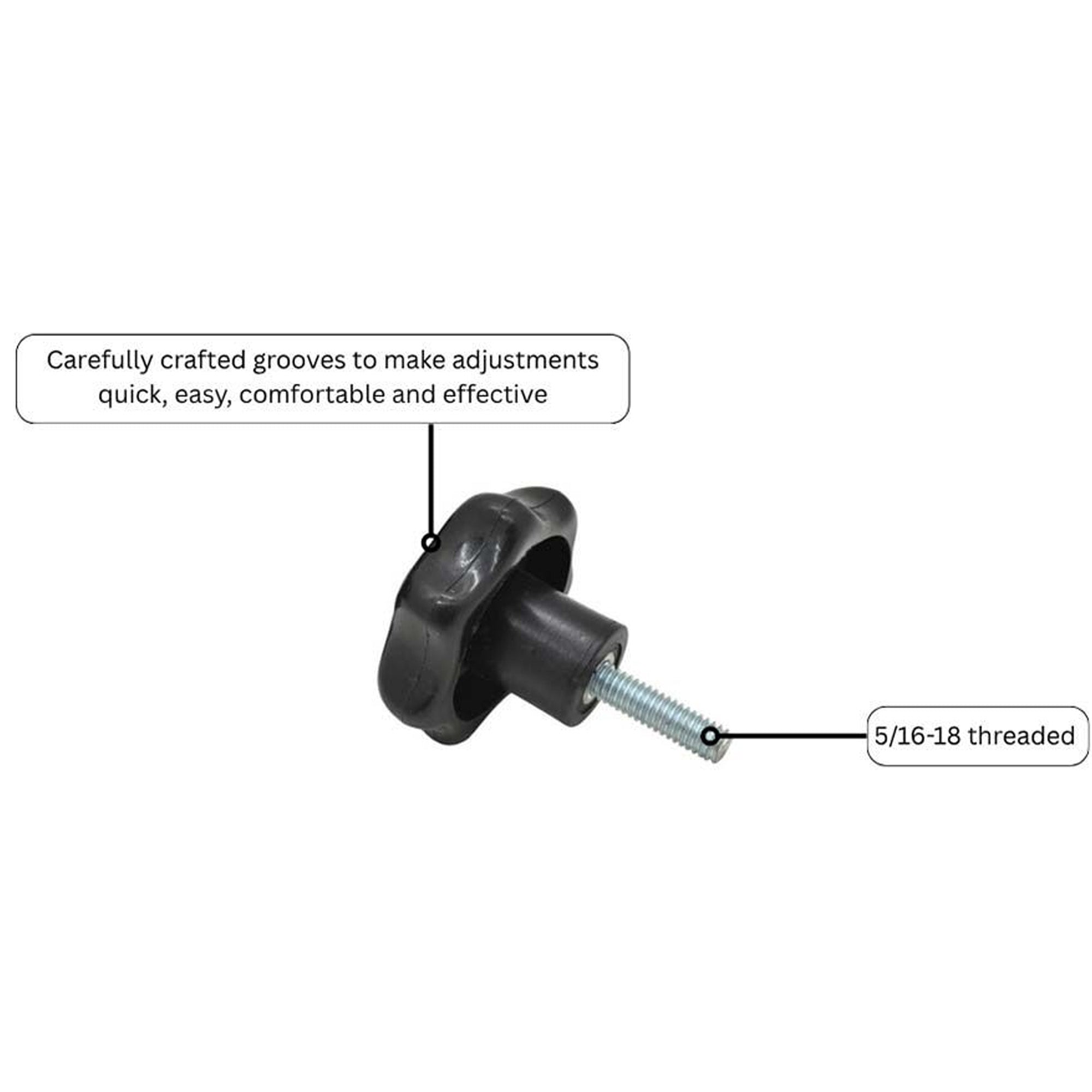 Big Horn 7-Star Stud Knobs 5/16-18 Thread (5 Pack)