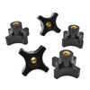 Big Horn 4-Point Knob Set 1/4-20 Thread (5 Pack)