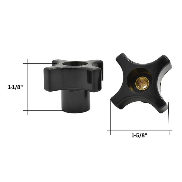 Big Horn 4-Point Knob Set 1/4-20 Thread (5 Pack)