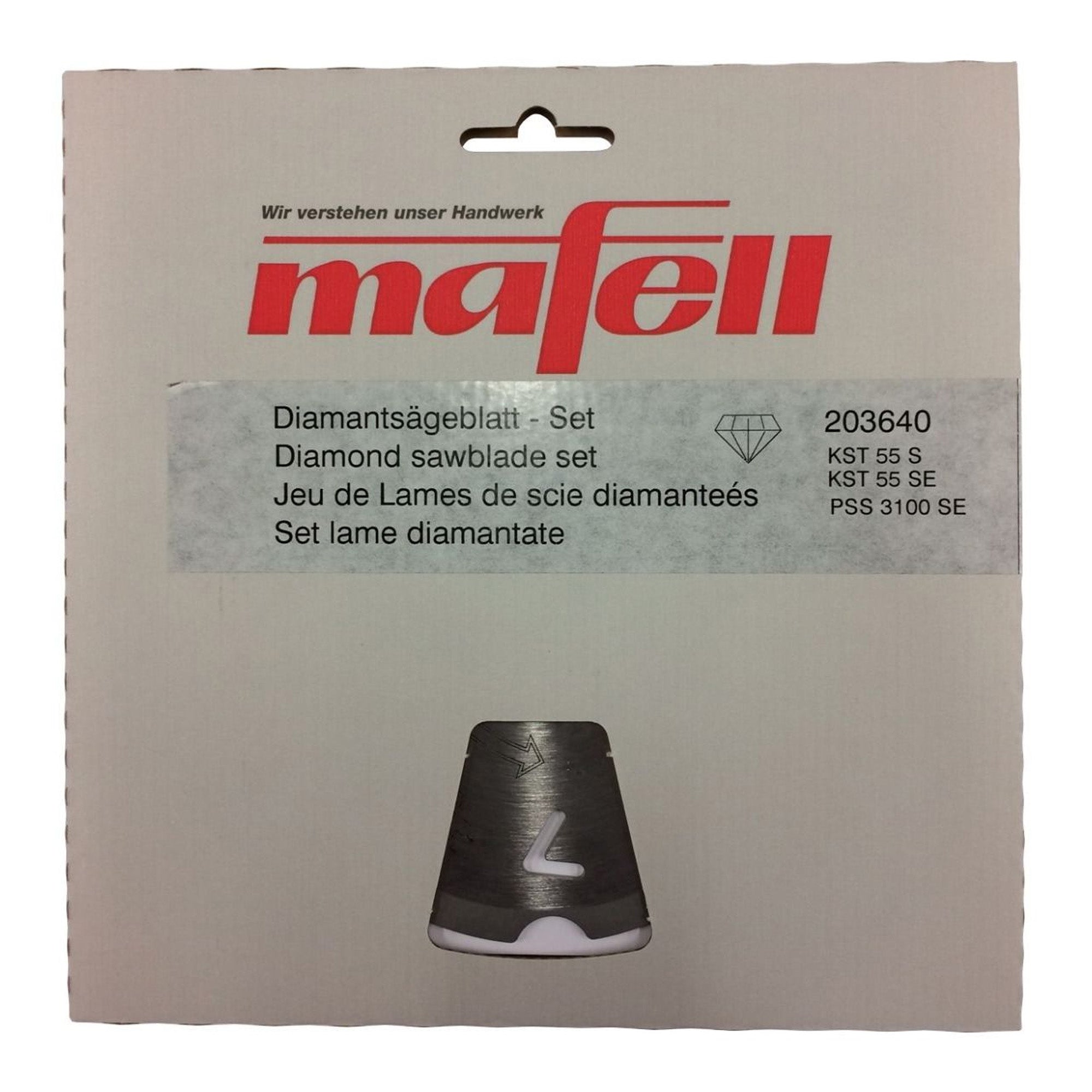 Mafell Diamond Saw Blade w/Riving Knife for PSS 3100 SE Panel Saw 160mm x 4T (3mm Kerf)
