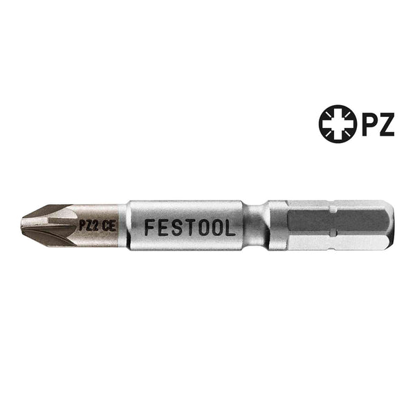 Festool #2 Pozidriv 2" Centrotec Driver Bits (2 Pack)