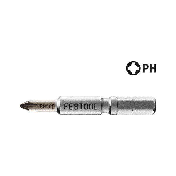 Festool #1 Phillips 2" Centrotec Driver Bits (2 Pack)