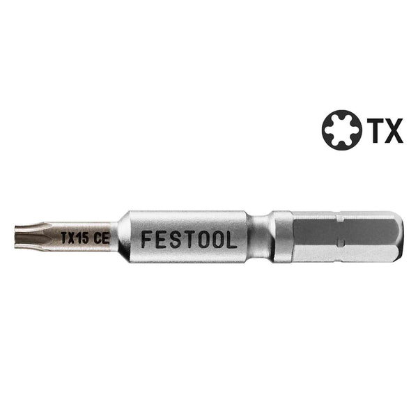 Festool #15 Torx 2" Centrotec Driver Bits (2 Pack)