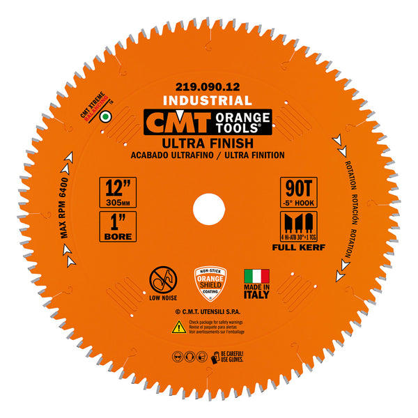 CMT 12" Ultra Finish Sliding Compound Saw Blade