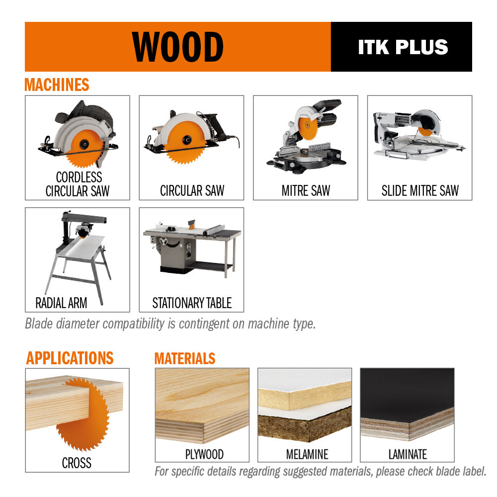 CMT ITK Plus Ultra Finish Track Saw Blade 160mm x 56T (1.8mm Kerf)