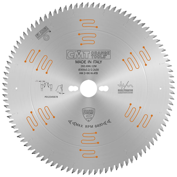 CMT Double Sided Melamine Industrial Saw Blade 300mm x 96T (30mm Arbor