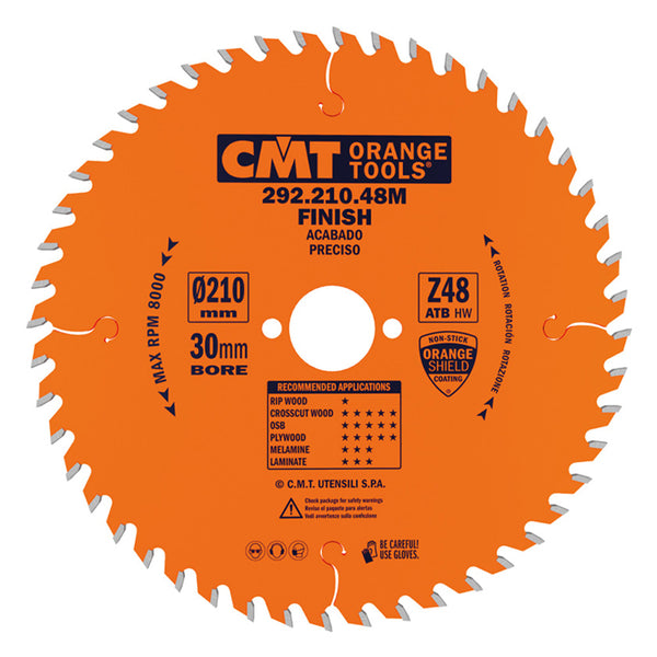 CMT Industrial Fine Finish Saw Blade for Festool TS 75 - 210mm x 48T