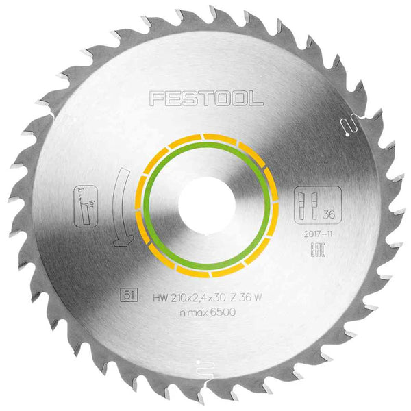 Festool Saw Blade, Universal, 36 Teeth, For TS 75 (2.4 mm Kerf)
