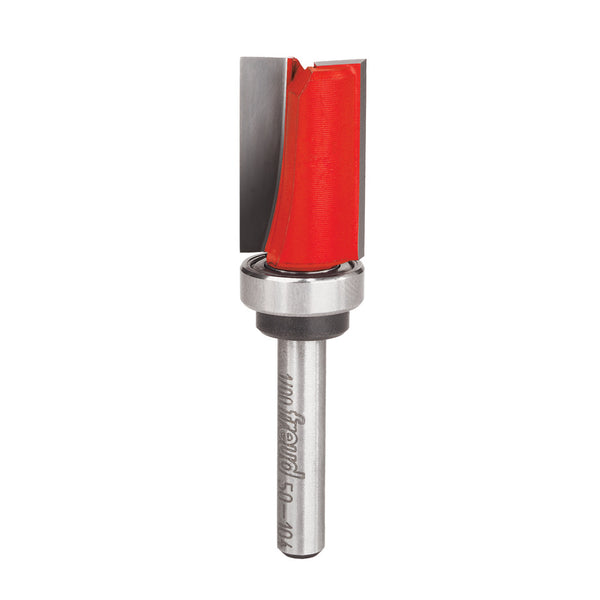 Freud Top Bearing Flush Trim Router Bit - 5/8" Diameter, 1" Cut, 1/4" Shank