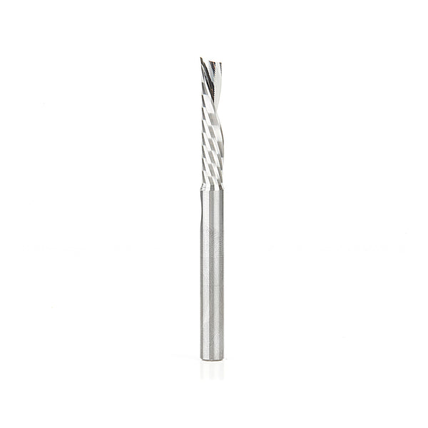 Amana Solid Carbide CNC Spiral 'O' Flute, Aluminum Downcut 1/4" SH, 1/4" D, 1-1/4" CL*