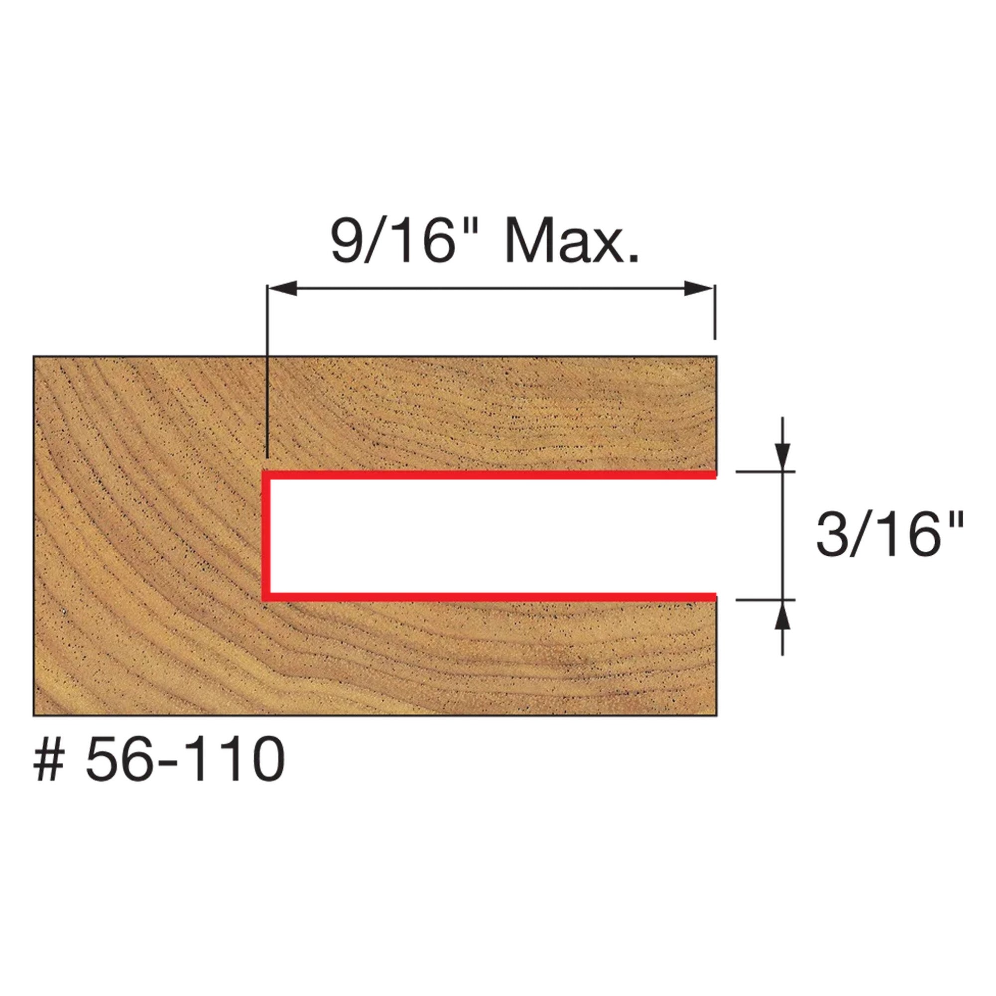 Freud Three Wing Slotting Cutter - 3/16