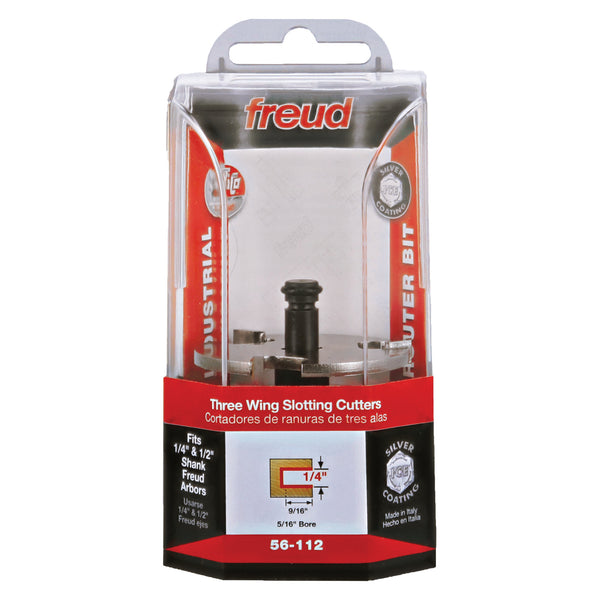 Freud Three Wing Slotting Cutter - 1/4" Slot x 5/16" Bore