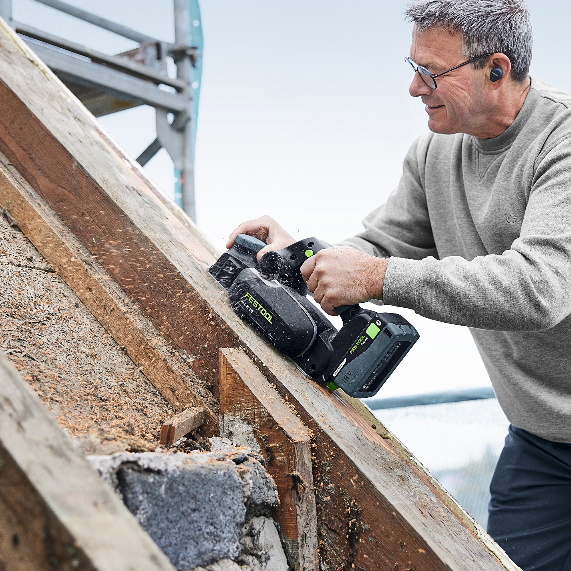Festool Cordless Planer HLC 82 EB-F-Basic