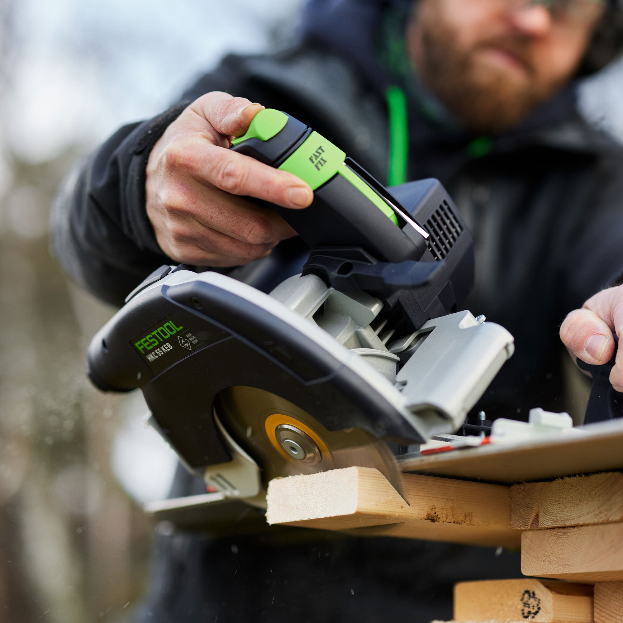 Festool Cordless Carpentry Saw HKC 55 KEB-F Basic