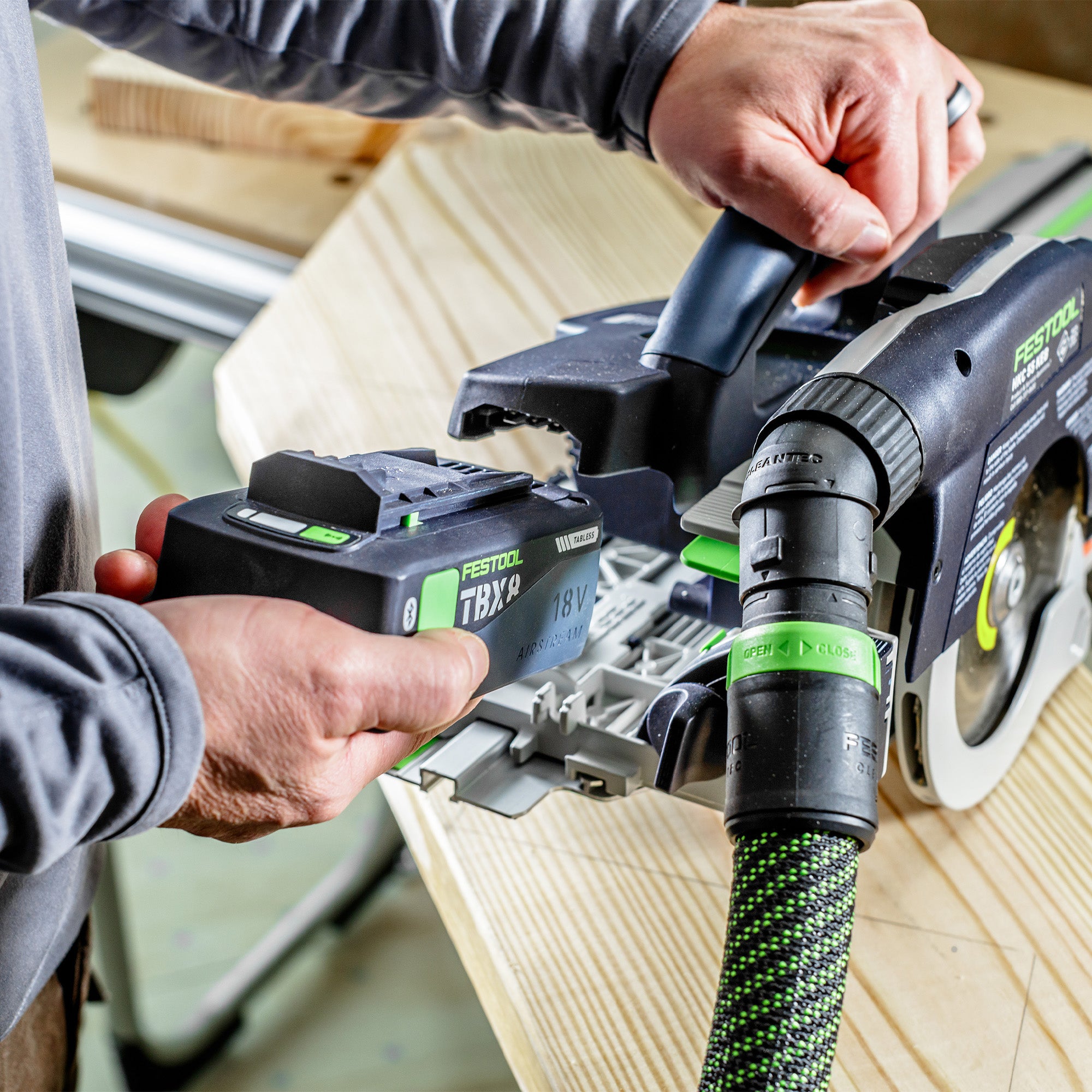 Festool Cordless Carpentry Saw HKC 55 KEB-F Basic