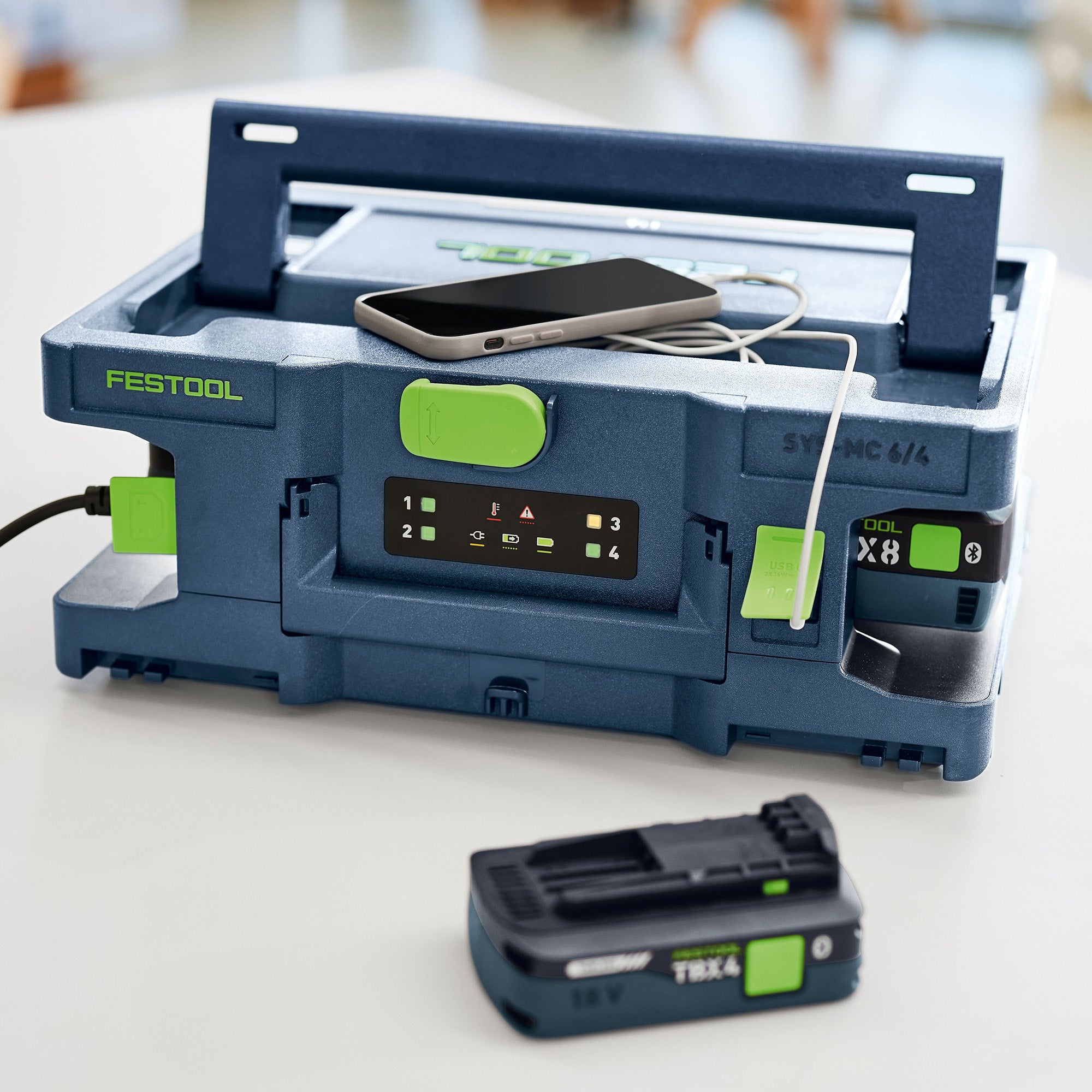 Festool 4-Bank Rapid Charger SYS-MC 6/4