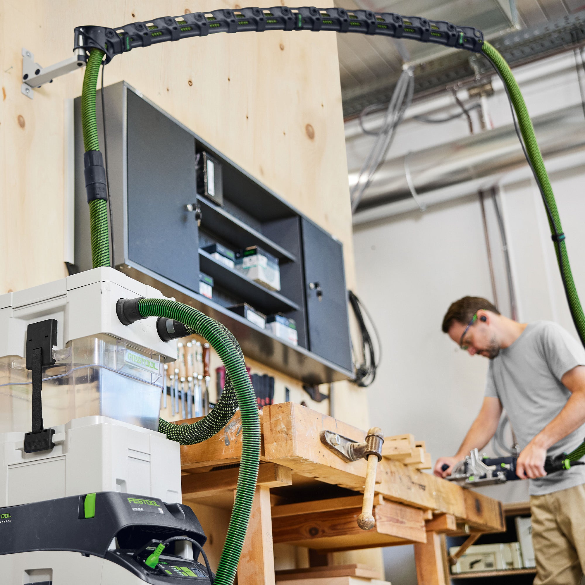 Festool Boom Arm Set with Wall Mount CT-ASA FLX W