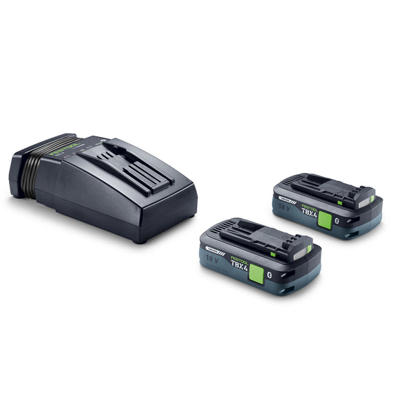 Festool Tabless Battery Pack Starter Set 18V 2xTBX4/TCL6