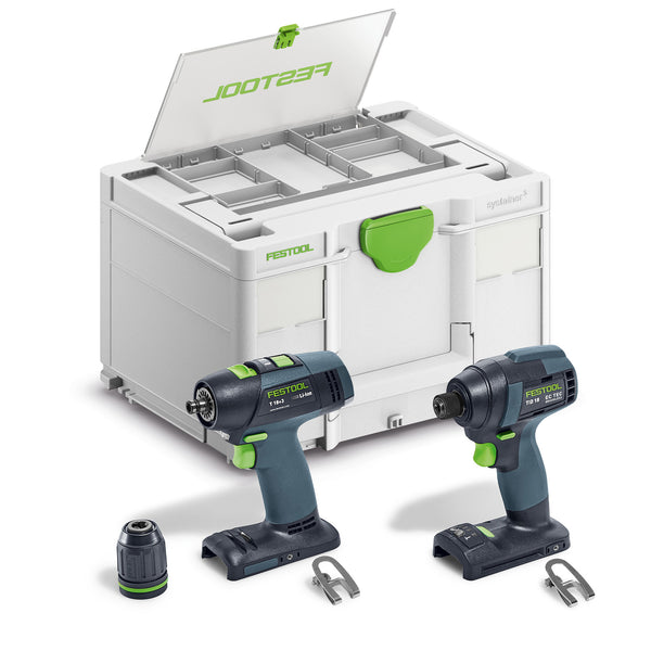 Festool Impact Driver and Drill Set TID 18 Basic-Set T18