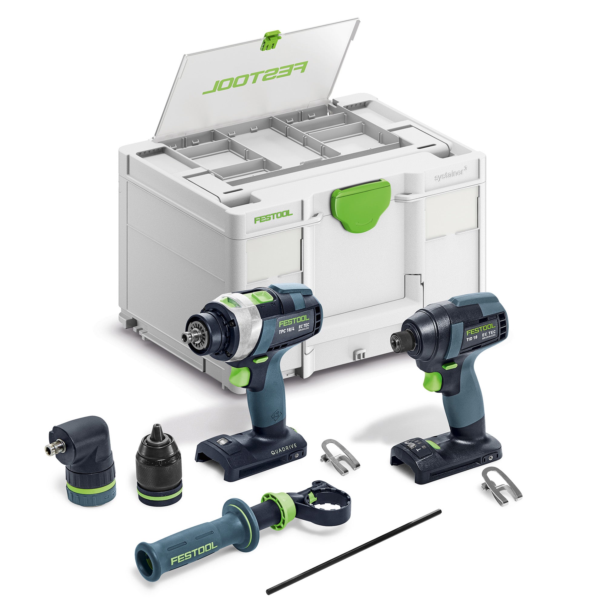 Festool Impact Driver and Drill Set TID 18 Basic-Set TPC 18/4