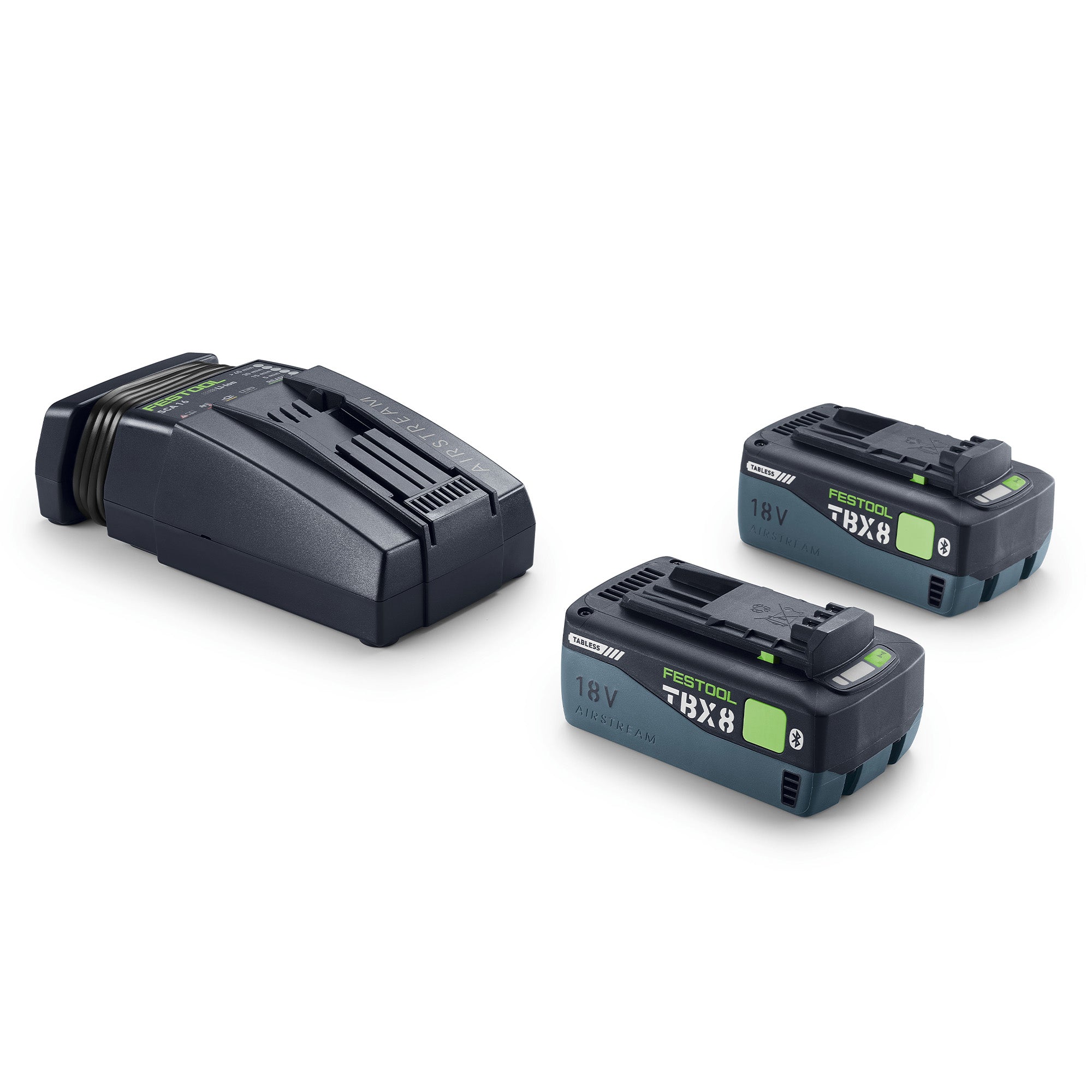 Festool 18V Tabless Battery Starter Kit TBX 8/SCA 16 (8.0Ah)