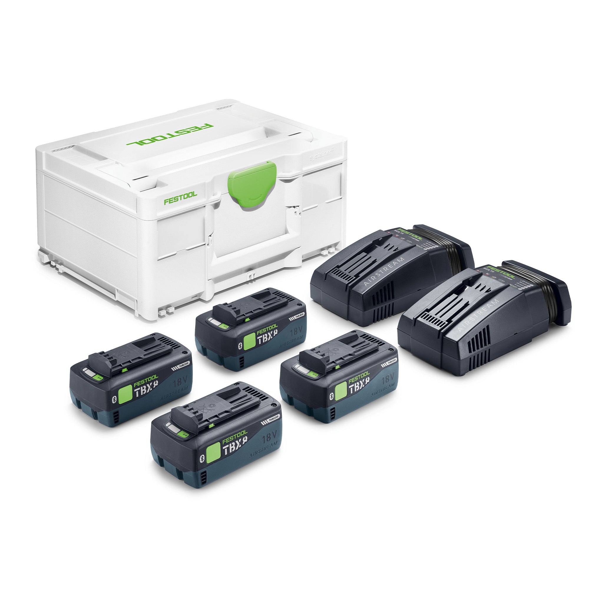 Festool 18V Tabless Battery Energy Set TBX 8/SCA 16 (8.0Ah)
