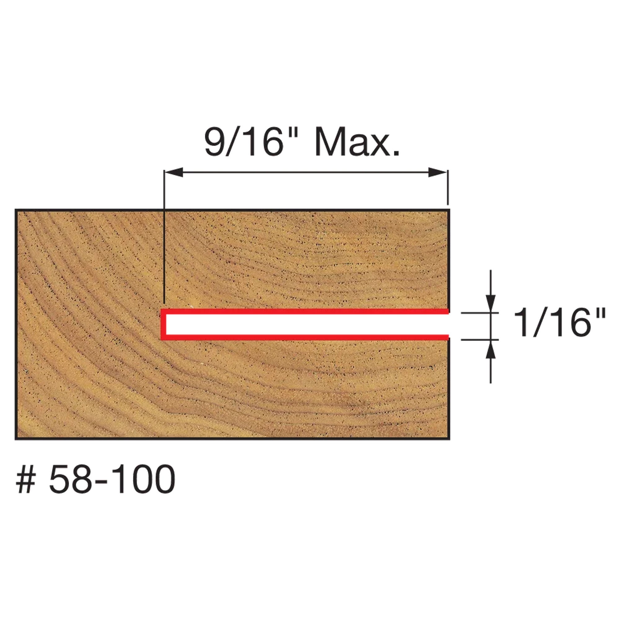 Freud Four Wing Slotting Cutter - 1/16