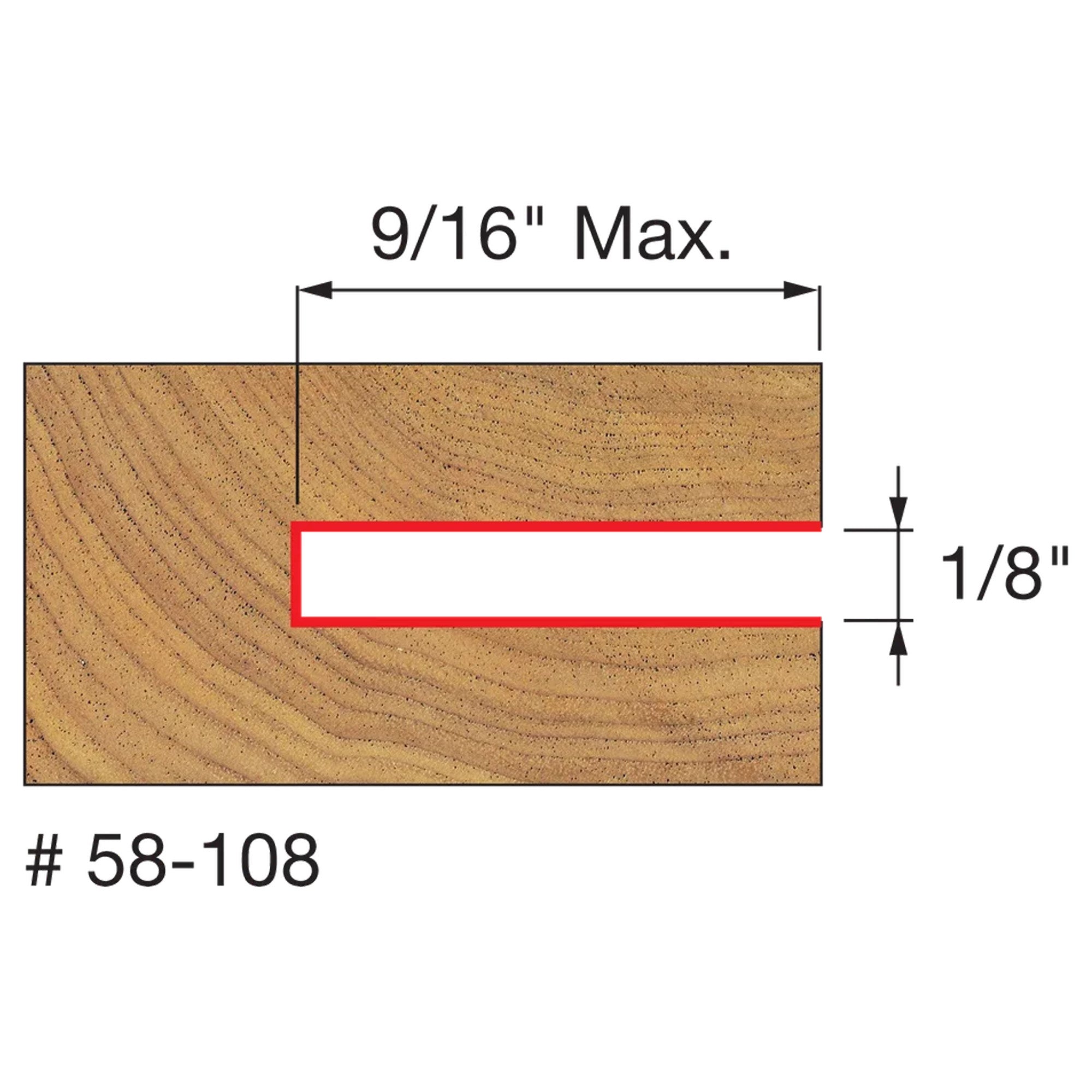 Freud Four Wing Slotting Cutter - 1/8