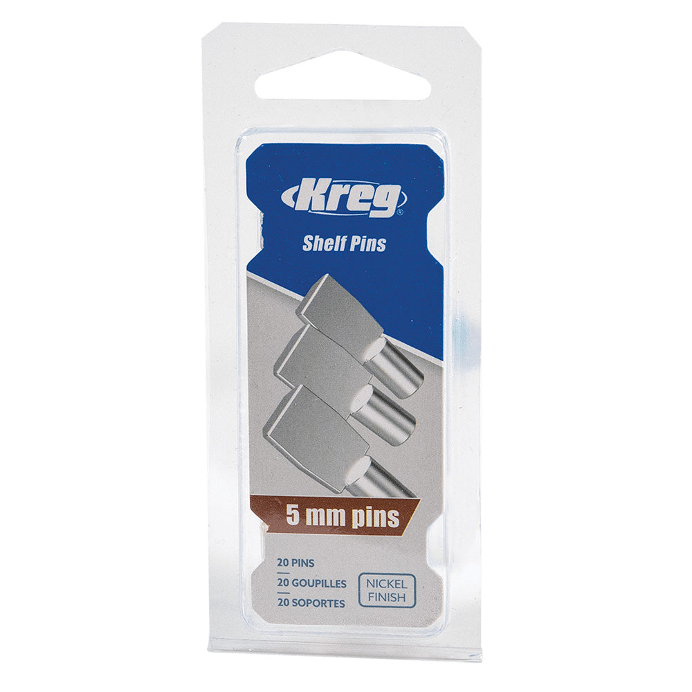 Kreg 5 mm Shelf Pins (20 Pack)