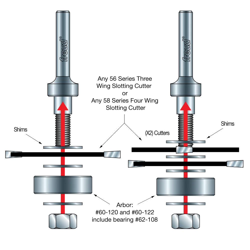 Freud Slotting Cutter Arbor - 5/16