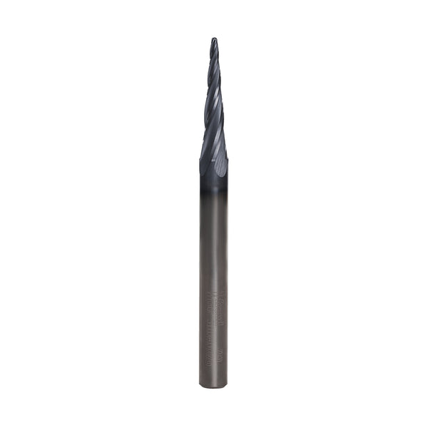 Freud 5.4° Tapered Ball Router Bit 1/16" Diameter, 1" Cut, 1/4" Shank (3" Length)
