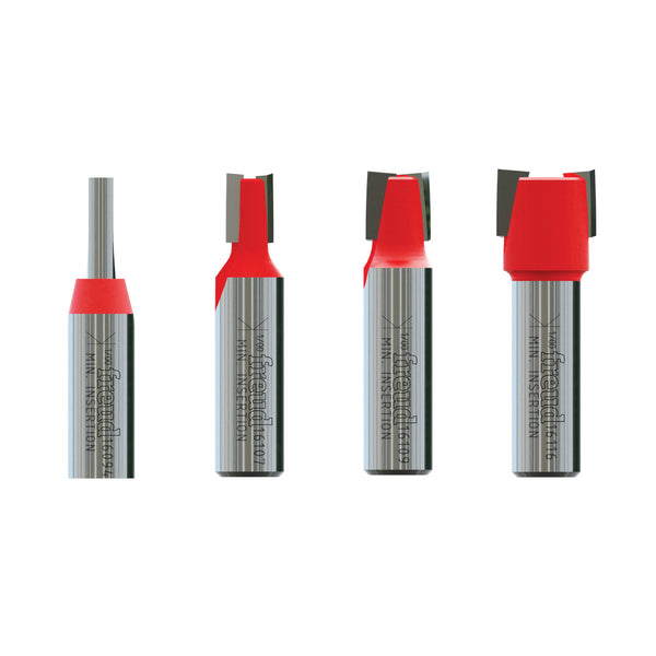 Freud 4-Piece Undersized Plywood Router Bit Set (1/2" Shank)