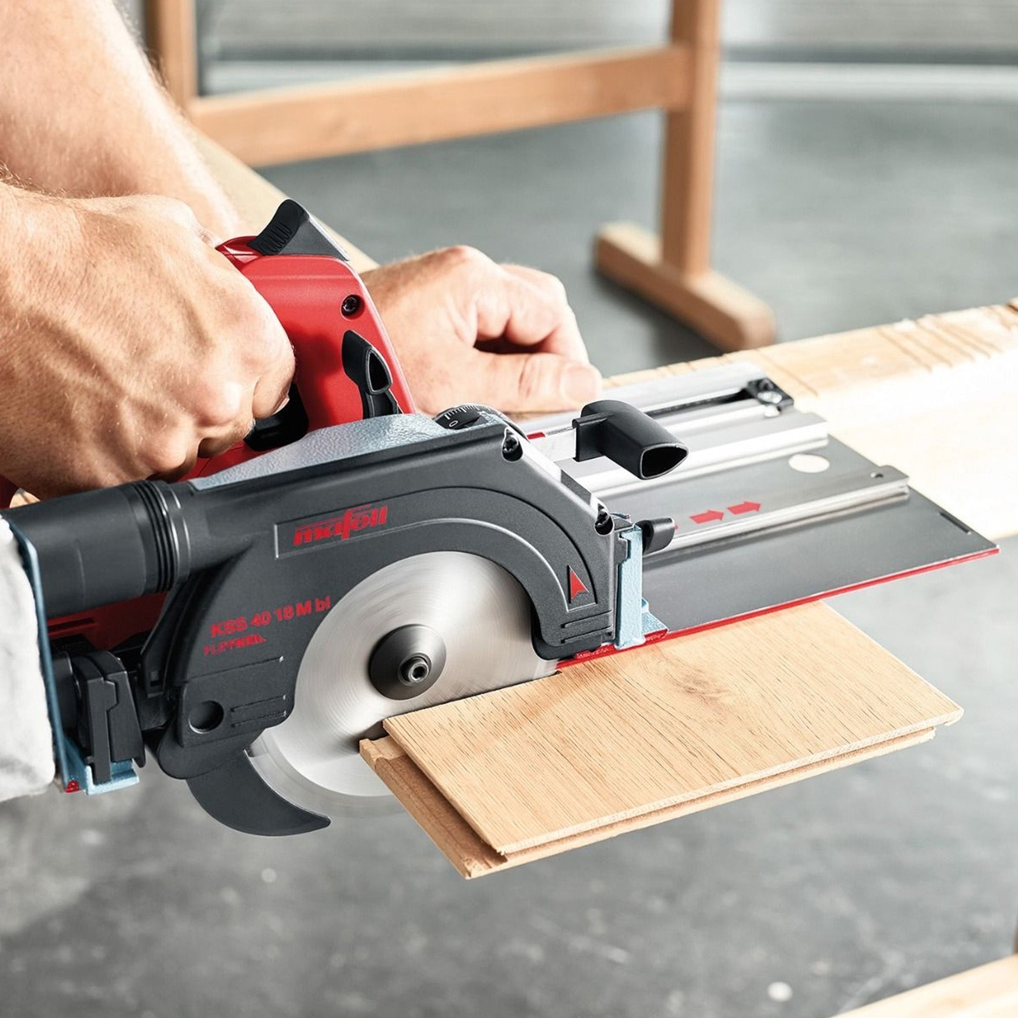 Mafell Cordless Track Saw Complete Cross-Cutting System KSS 40 18M BL