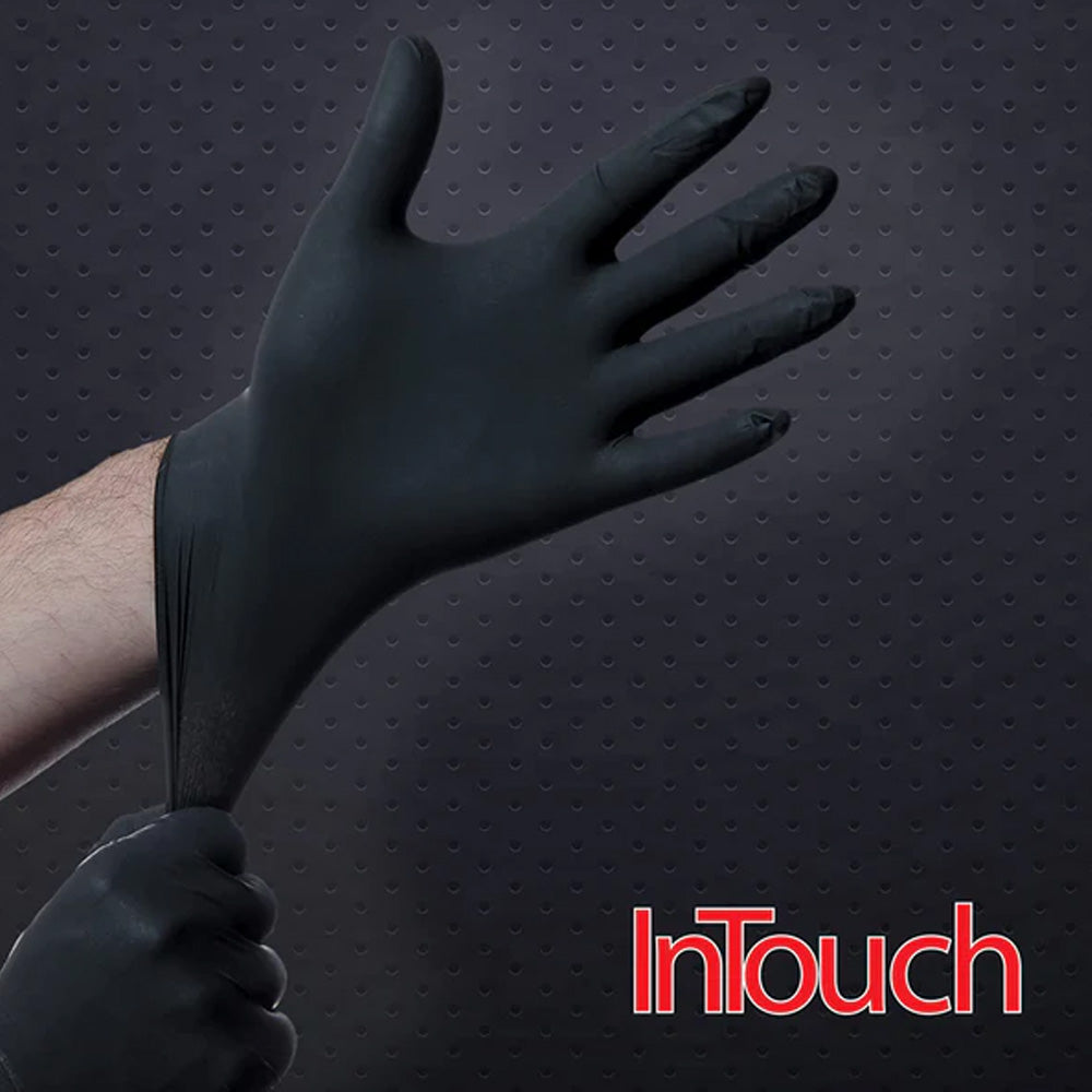 Atlantic Safety Products InTouch 5mil Black Nitrile Powder-Free Exam Gloves