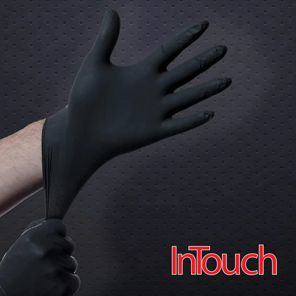 Atlantic Safety Products InTouch 5mil Black Nitrile Powder-Free Exam Gloves
