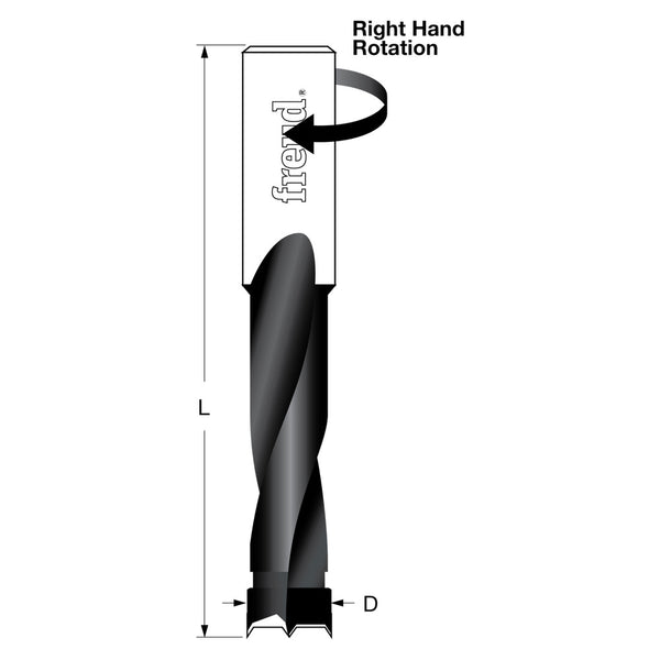 Freud Brad Point Boring Bits 70mm x 10mm Shank