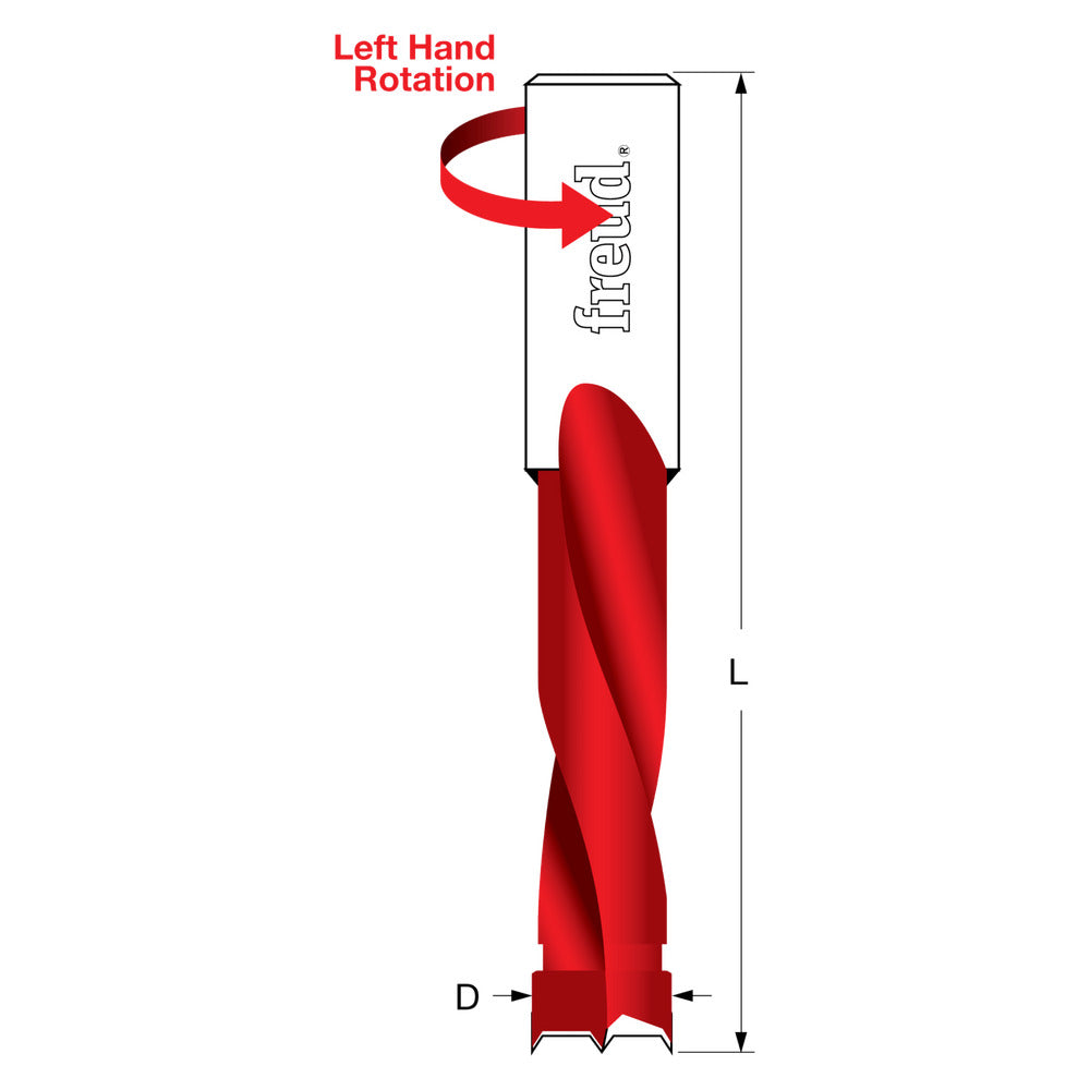 Freud Brad Point Boring Bits 70mm x 10mm Shank