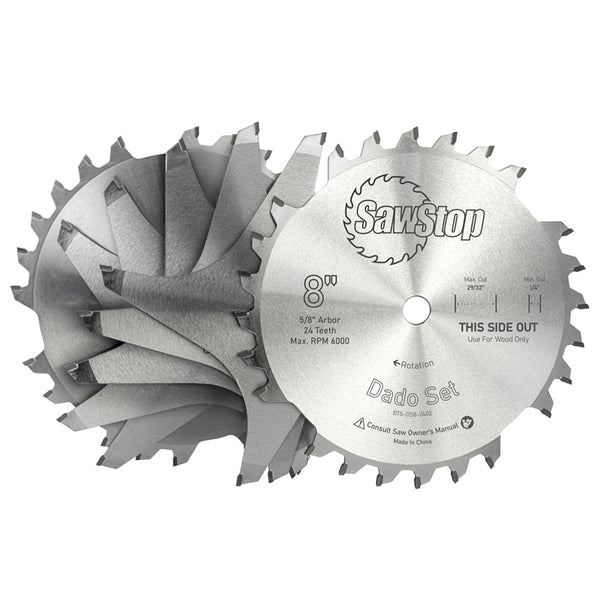 SawStop 8" Premium Dado Set in Systainer (Includes Brake Cartridge)