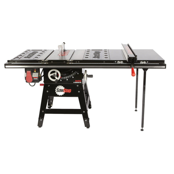 SawStop 1.75HP Contractor Saw w/ 36" Professional T-Glide Fence System, Rails & Extension Table