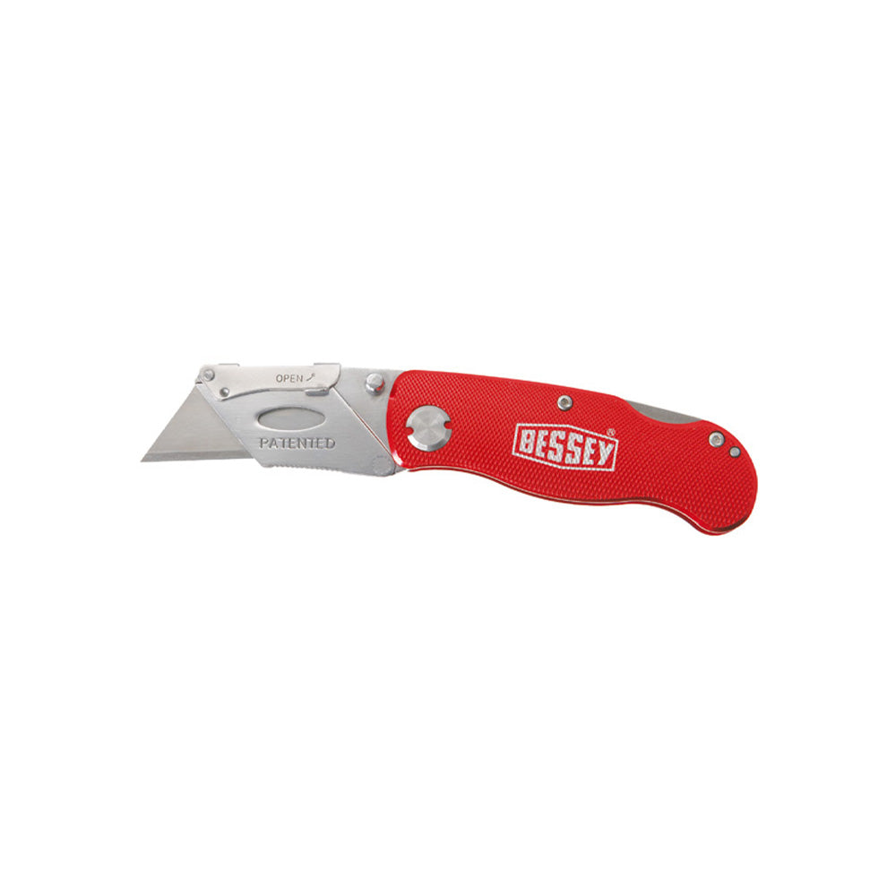 Bessey Folding Utility Knife - Aluminum Handle