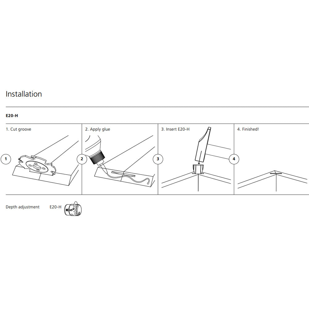 Lamello E20-H Self-Clamping Connectors
