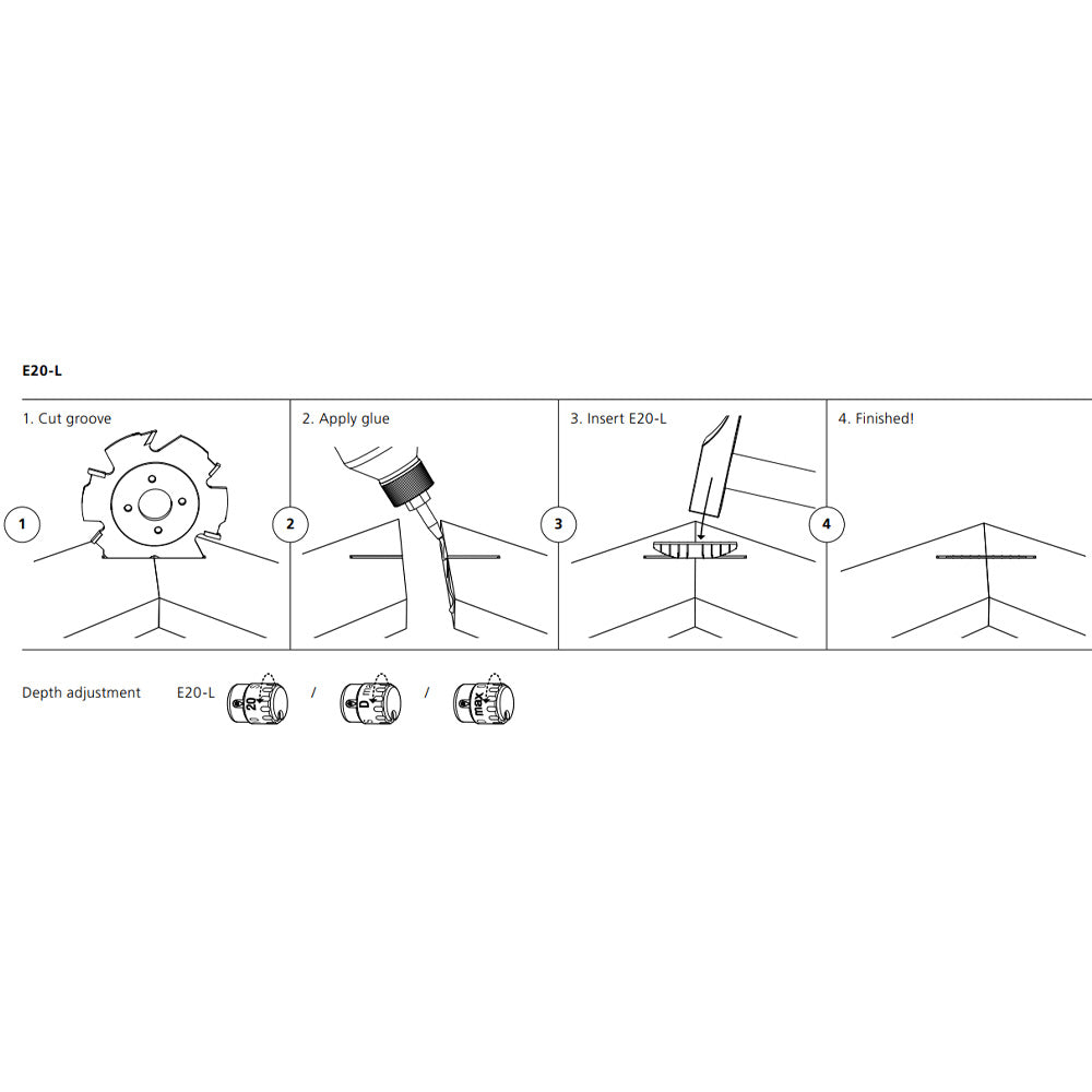 Lamello E20-L Self-Clamping Connectors