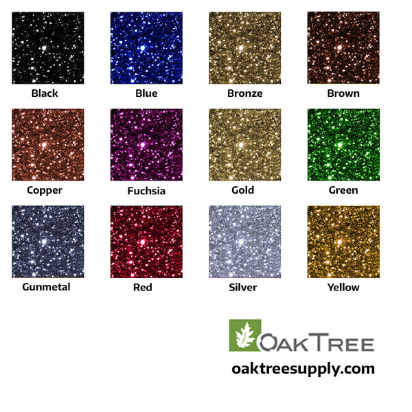 EcoPoxy Polyester Color Glitters 15g (12 Pack)
