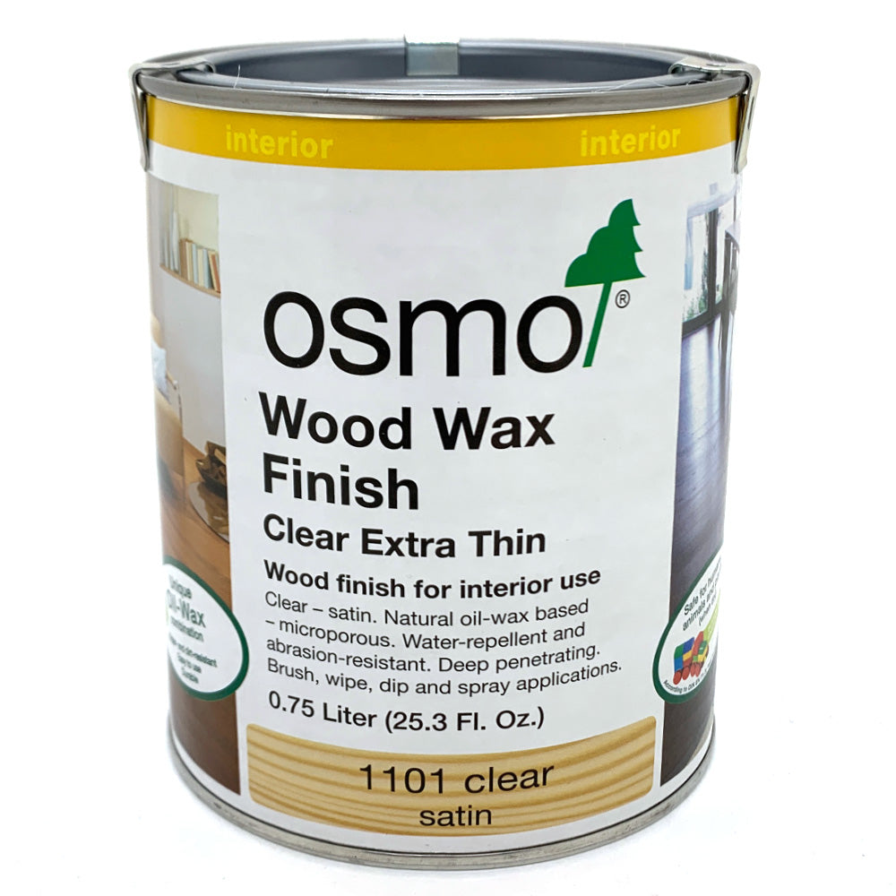 OSMO Wood Wax Finish Clear 1101 Extra Thin - 0.75L