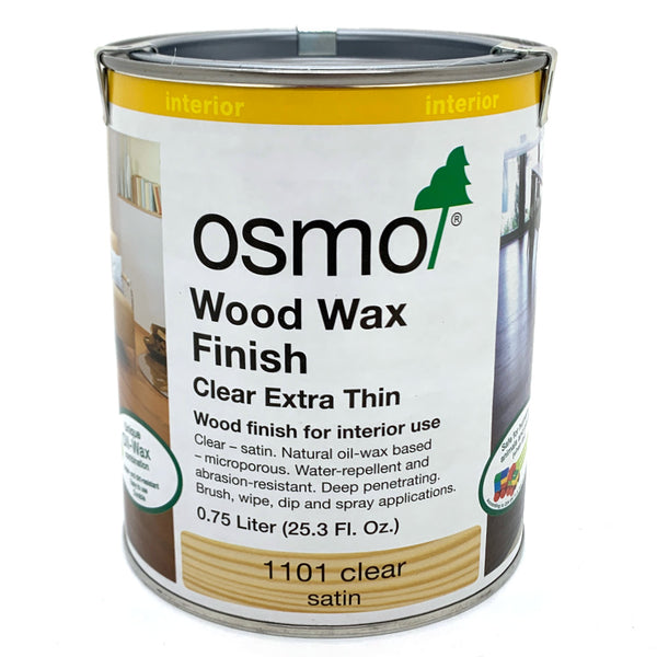 OSMO Wood Wax Finish Clear 1101 Extra Thin - 0.75L