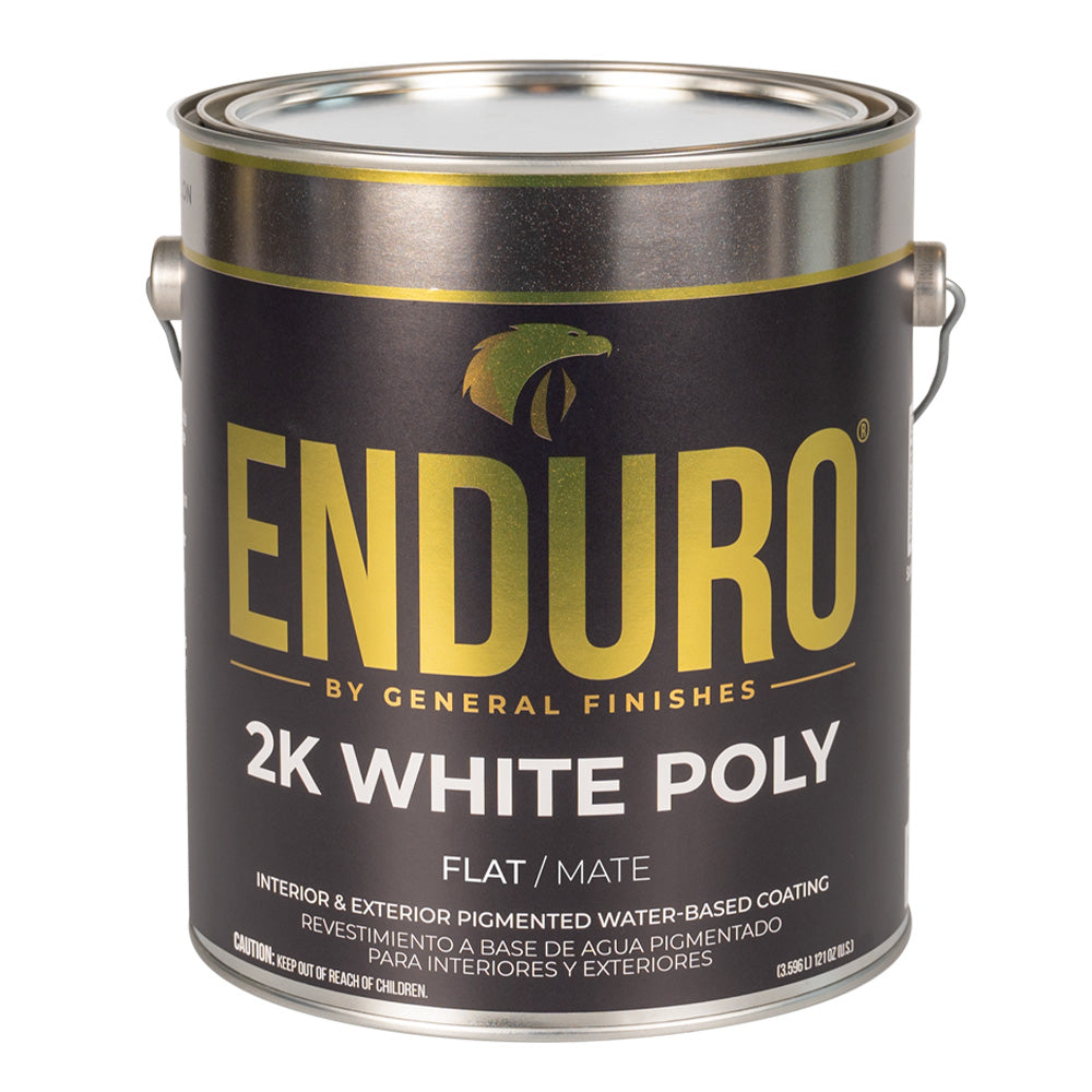 General Finishes Enduro Water-Based Tintable 2K White Poly - Gallon