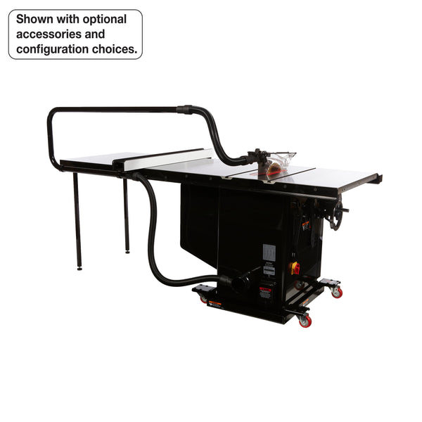 SawStop 7.5HP, 3ph, 480v Industrial Cabinet Saw w/ 36" Industrial T-Glide Fence System, Rails & Extension Table