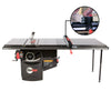 SawStop 5HP, 3ph, 230v Industrial Cabinet Saw w/52" T-Glide Advance Fence, Rails & Extension Table