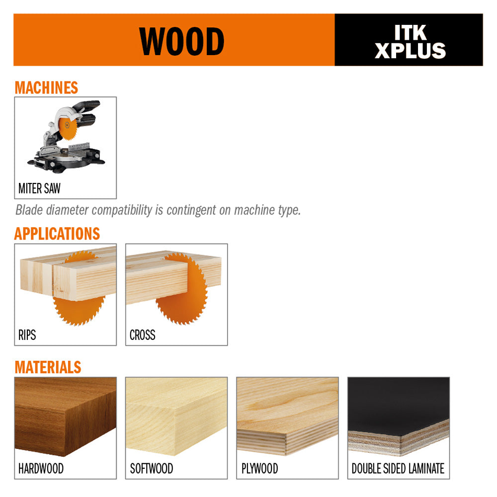 CMT ITK Plus Finish Sliding Compound Miter Saw Blade 10